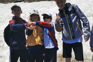 Спортсмены Академии спорта поднялись на гору Чегет